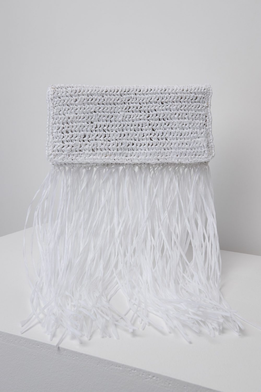 Crochet Clutch bag White1