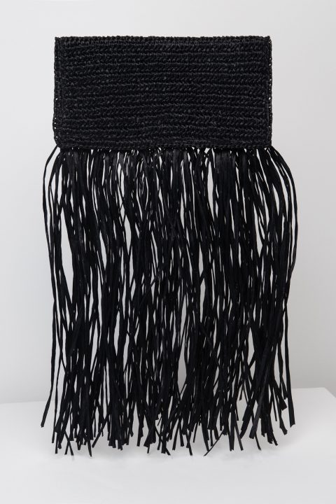 Crochet Clutch bag black2
