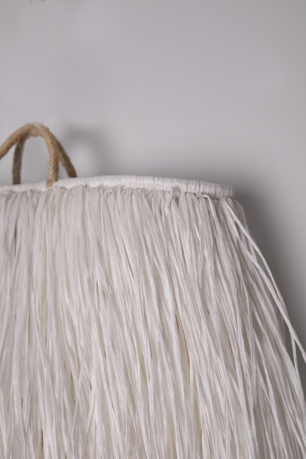 Tote straw bag white - Image 4