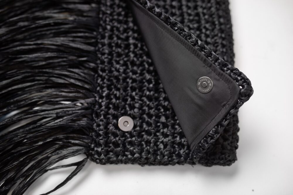 Crochet Clutch bag Black - Image 8