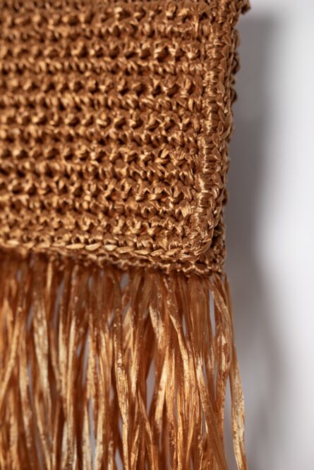 Crochet Clutch bag Bronze