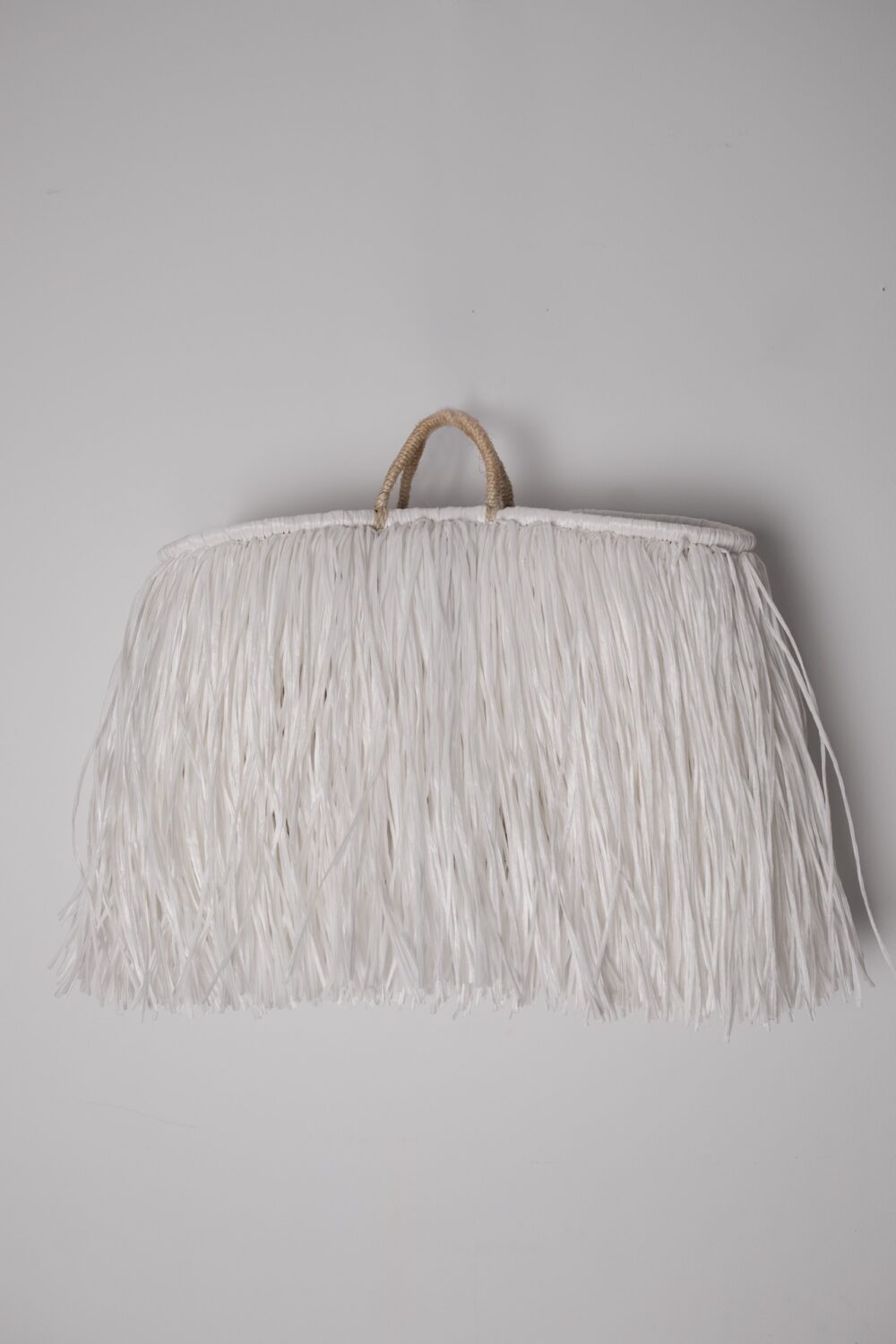 Tote straw bag white - Image 5