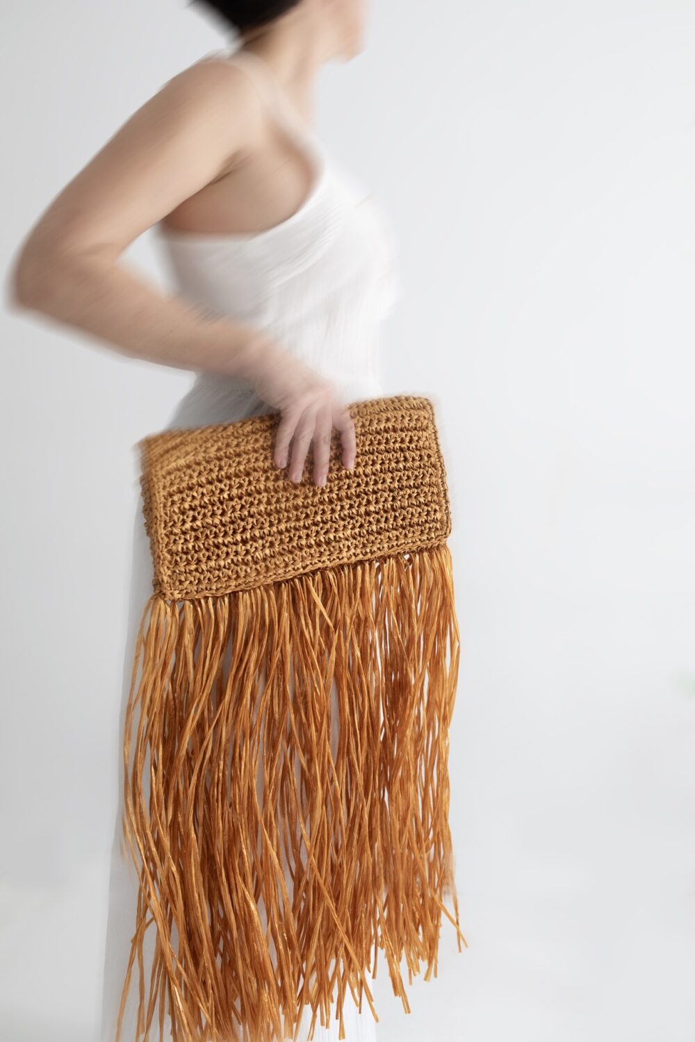 Crochet Clutch bag Bronze - Image 6