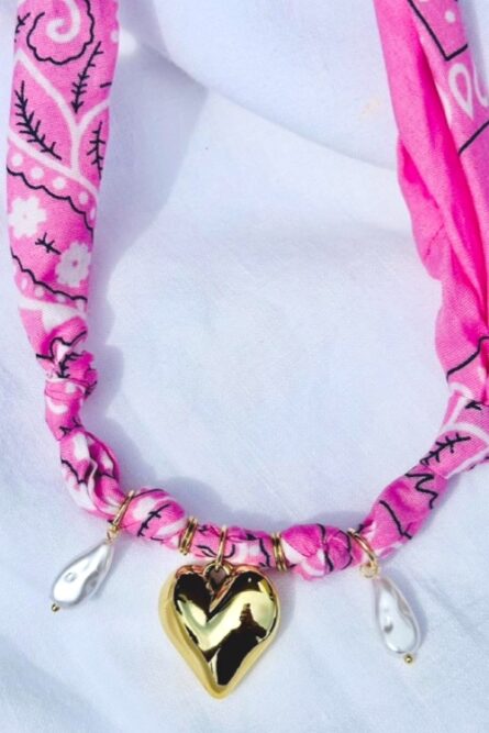 Bandana Necklace Pink edition