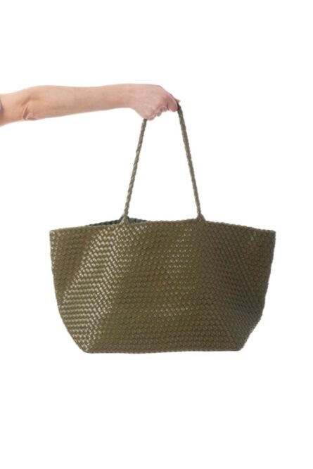 Grand Leather Handmade Bag Olive Green