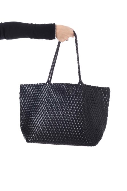 Grand Leather Handmade Bag Black