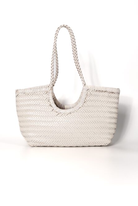 Standard Leather Handmade Bag White