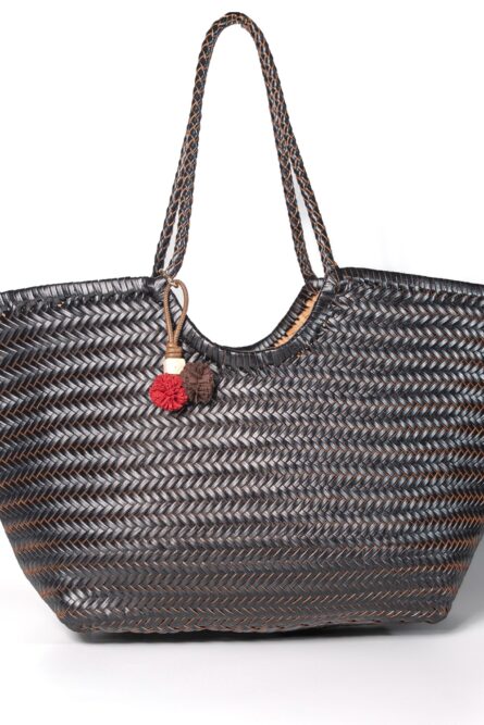 Tote Leather Handmade Bag Black