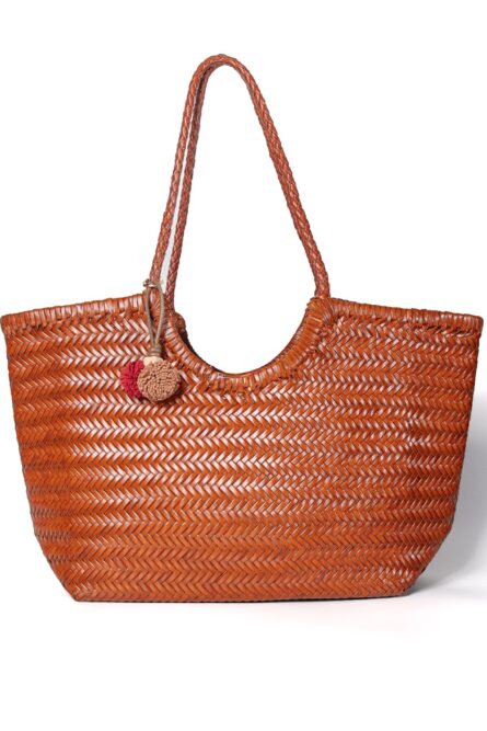 Tote Leather Handmade Bag Cognac